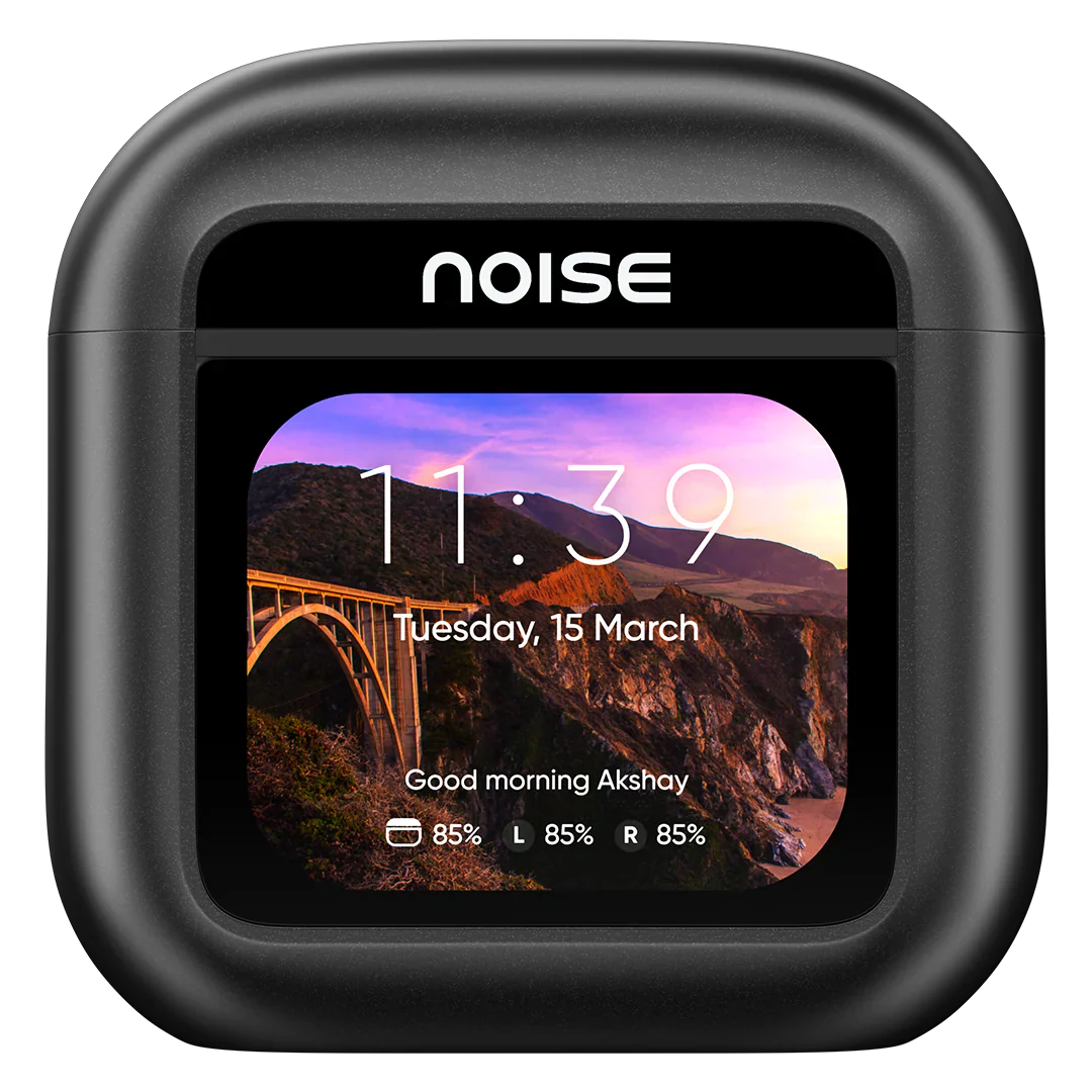 Newly Launched View Buds in-Ear Bluetooth TWS - 1.75" HD Smart Touch Display, ANC (up to 32db), in-Built EQ Modes, in-Built Storage, 40Hr Playtime, BT v5.3