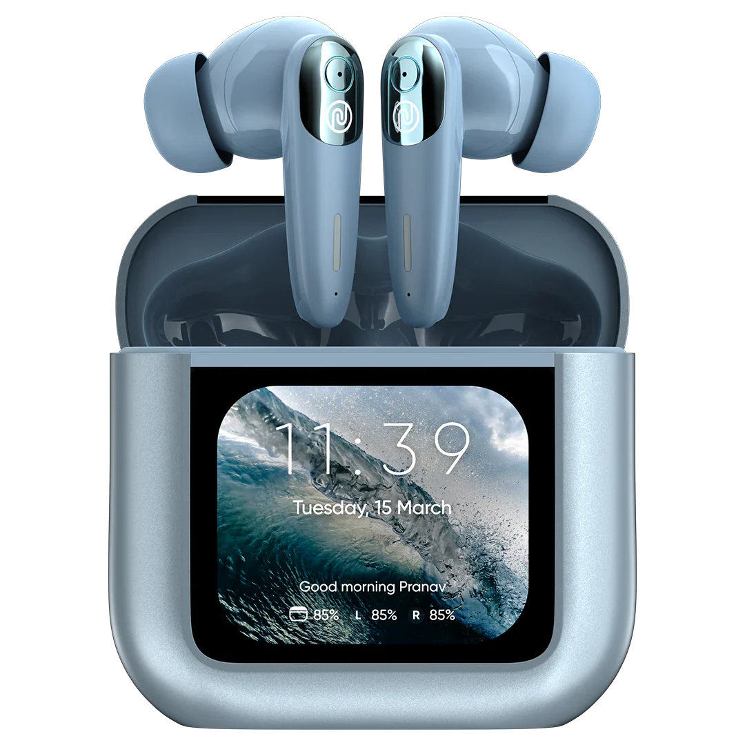 Newly Launched View Buds in-Ear Bluetooth TWS - 1.75" HD Smart Touch Display, ANC (up to 32db), in-Built EQ Modes, in-Built Storage, 40Hr Playtime, BT v5.3