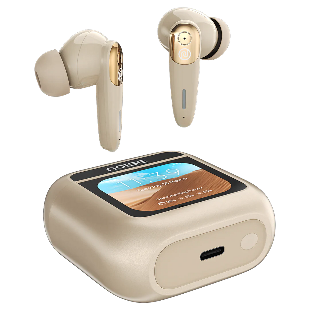 Newly Launched View Buds in-Ear Bluetooth TWS - 1.75" HD Smart Touch Display, ANC (up to 32db), in-Built EQ Modes, in-Built Storage, 40Hr Playtime, BT v5.3
