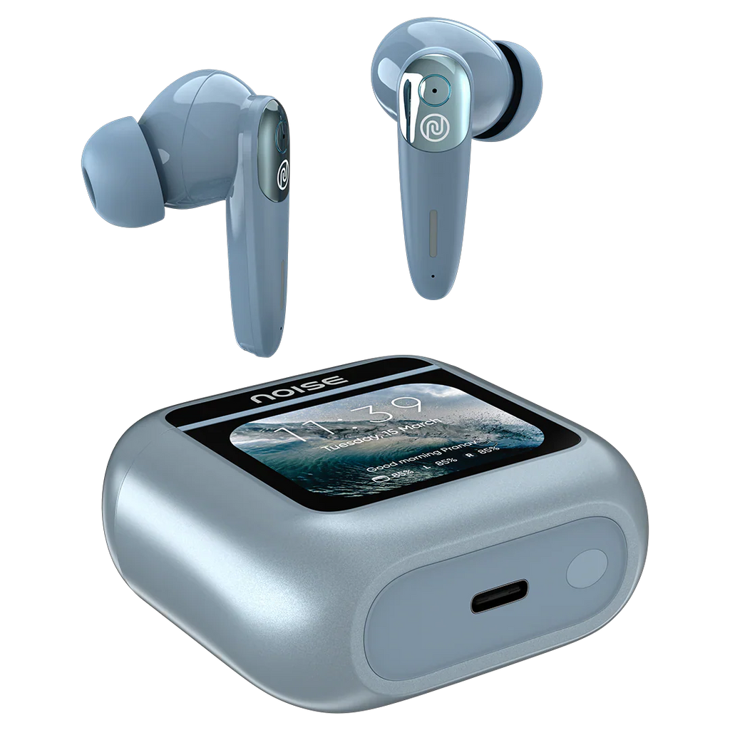 Newly Launched View Buds in-Ear Bluetooth TWS - 1.75" HD Smart Touch Display, ANC (up to 32db), in-Built EQ Modes, in-Built Storage, 40Hr Playtime, BT v5.3