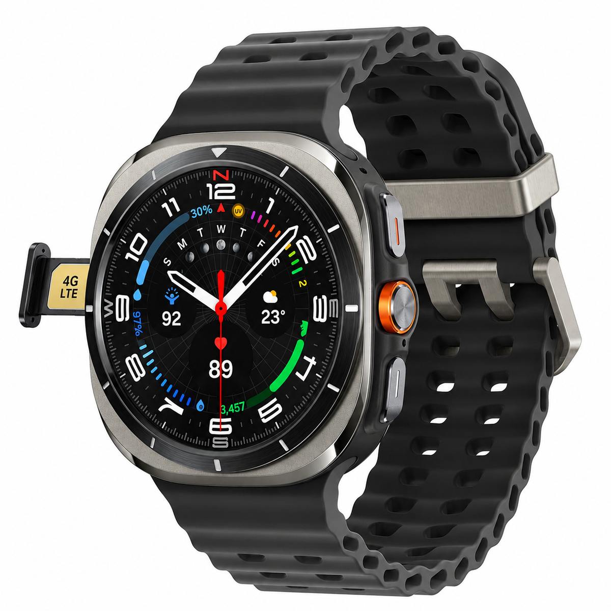 4G/5G SIM Ultra X Smartwatch | Android & iOS Support | 8GB + 128GB | Free Strap- On/Off Logo & BT Calling (100h Battery)