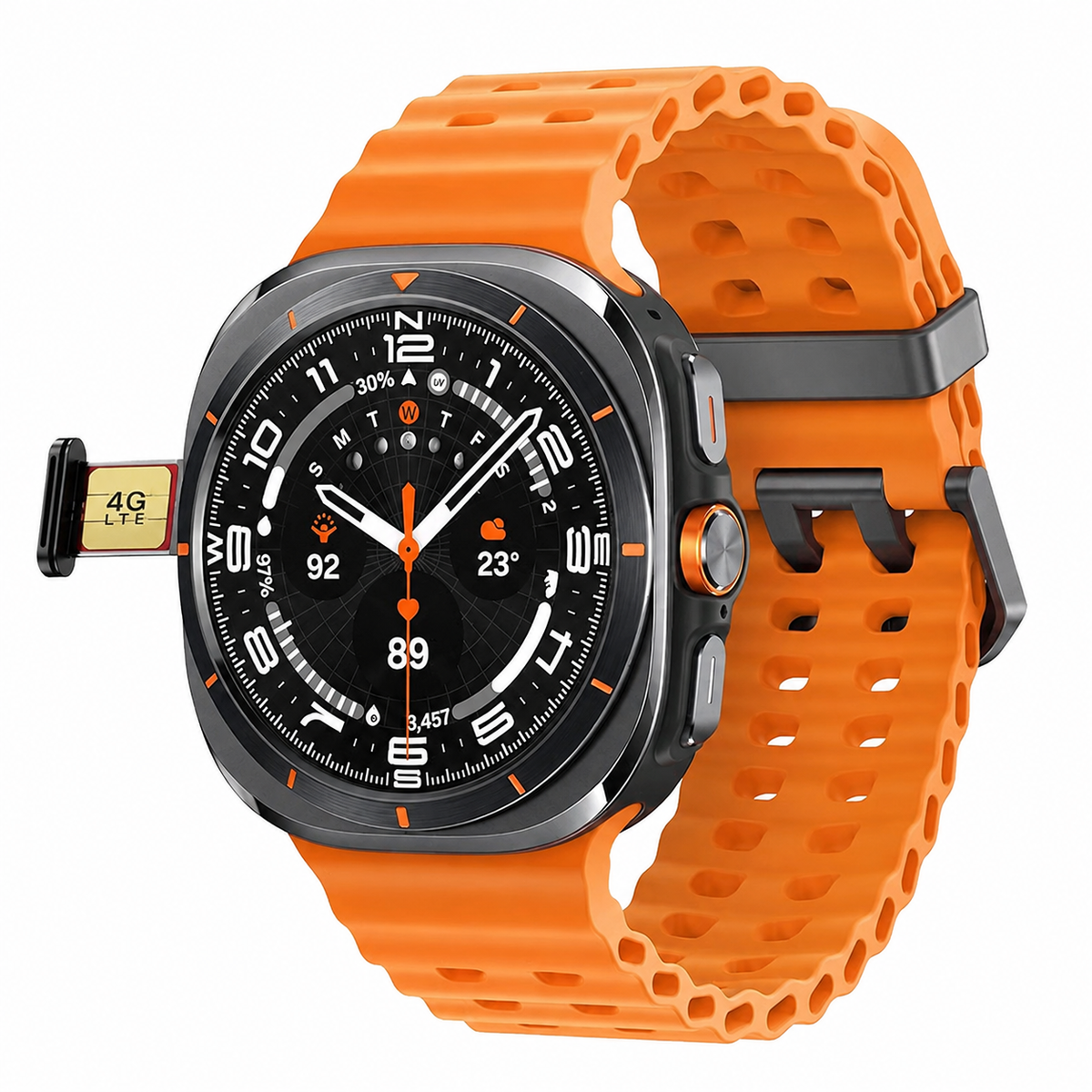 4G/5G SIM Ultra X Smartwatch | Android & iOS Support | 8GB + 128GB | Free Strap- On/Off Logo & BT Calling (100h Battery)